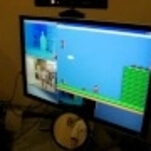 Guy hacks his Kinect so he can, like, really play Super Mario.