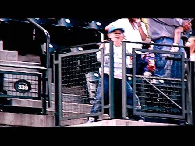 Dancin' kid brings his killer moves to the Mariners' JumboTron