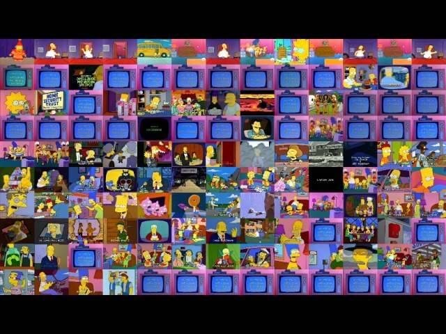 130 episodes of The Simpsons playing simultaneously just because 