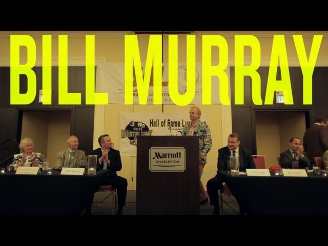Watch Bill Murray's South Atlantic League Hall of Fame induction speech