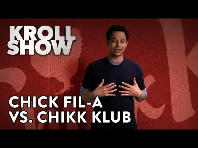 And here's Nick Kroll's chicken-sandwich controversy vid (it's funny)