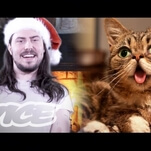 Watch Andrew W.K. and feline Internet sensation Lil Bub wish you happy holidays