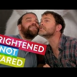 Rainn Wilson interviews Frightened Rabbit in a van