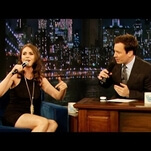 Today in Alison Brie being adorable news: Alison Brie adorably freestyle raps on Late Night With Jimmy Fallon