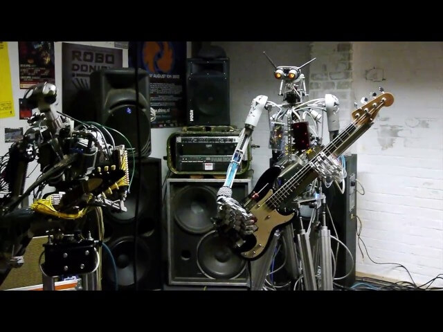 Watch robots play Ramones songs