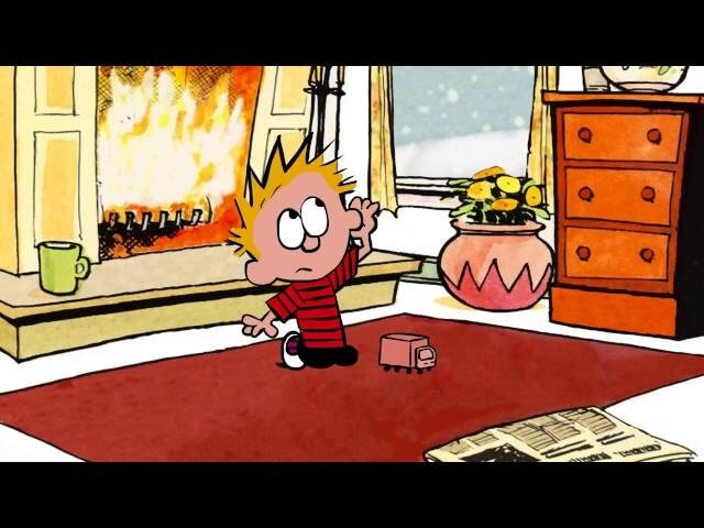 A classic Calvin And Hobbes strip gets fully animated