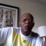 Here's Samuel L. Jackson doing the "I am the one who knocks!" speech from Breaking Bad