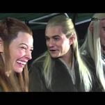 Watch three Hobbit stars watch some uberfans react to the film's trailer