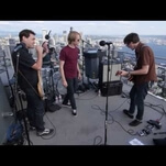 Mudhoney performed on top of Seattle's iconic Space Needle to celebrate Sub Pop's 25th anniversary