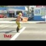 Here's video of Ken Marino shirtless, in a fireman's costume, twirling a "For Your Consideration" sign in Hollywood