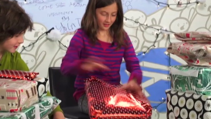 Watch adorable children open up our Gift Guide presents (part one)