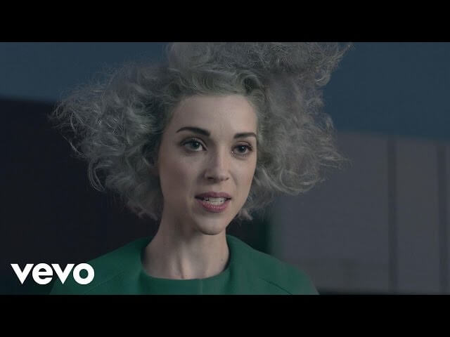 St. Vincent stomps around a minimalist future in the video for "Digital Witness"