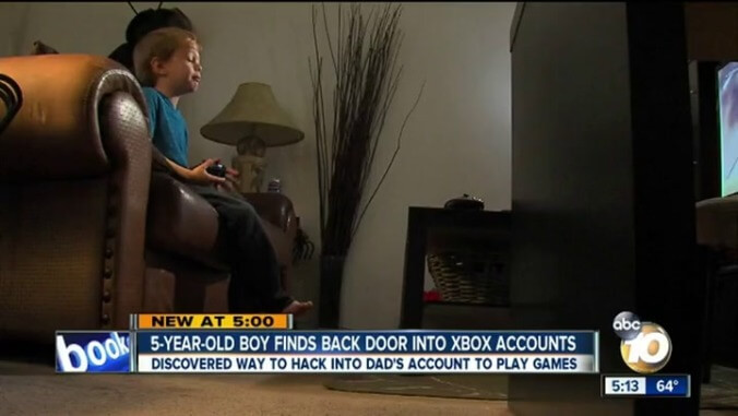 Five-year-old cracks Xbox One password security