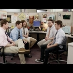 Watch Zac Efron and Seth Rogen interview to join the Workaholics cubicle