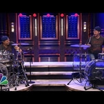 Will Ferrell and lookalike Chad Smith had their drum-off