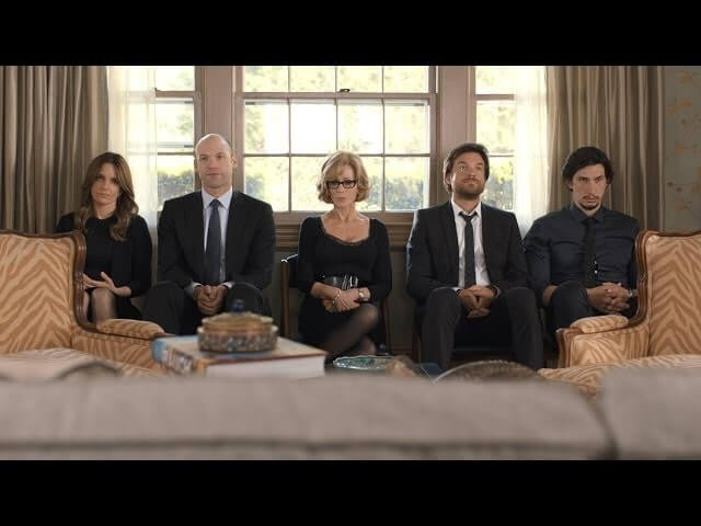 Tina Fey, Connie Britton, and Adam Driver mourn in This Is Where I Leave You