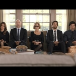 Tina Fey, Connie Britton, and Adam Driver mourn in This Is Where I Leave You