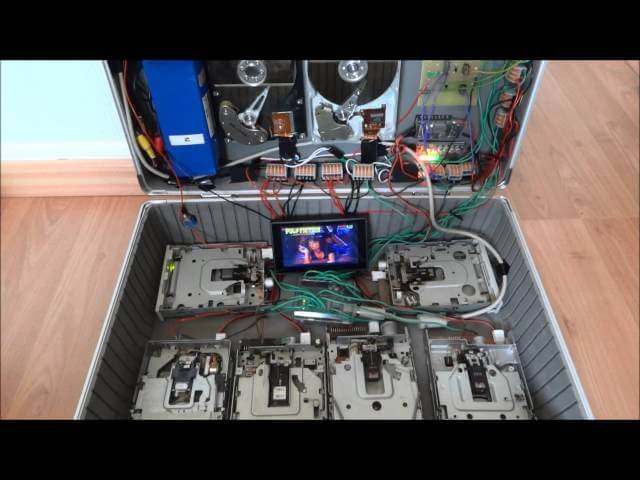 Watch floppy drives play the themes from Pulp Fiction and Game Of Thrones