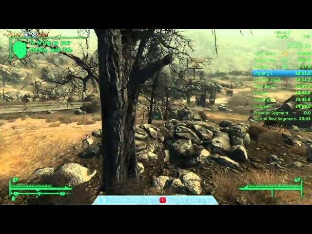 Here’s a guy finishing Fallout 3 in under 24 minutes, a world record