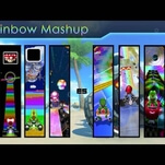 There’s a mash-up of the Rainbow Road themes from all 8 Mario Karts