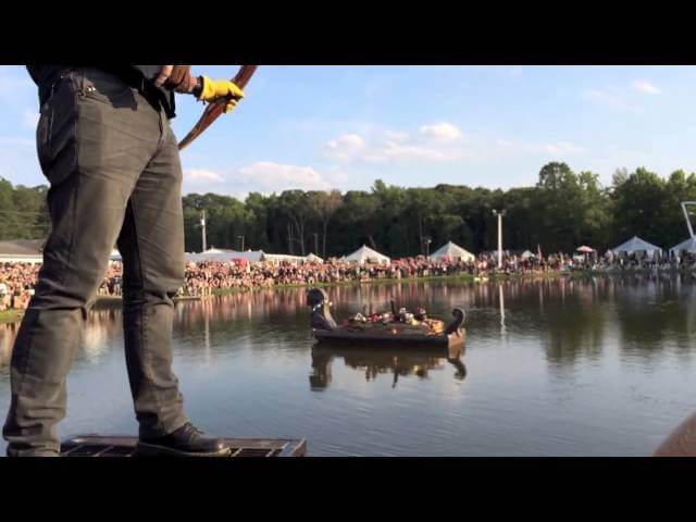 Oderus Urungus goes out in suitably metal fashion at the Gwar-B-Q