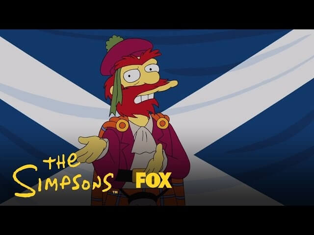 The Simpsons’ Groundskeeper Willie finally weighs in on Scottish independence