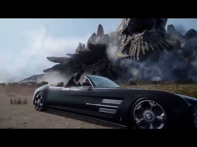 Final Fantasy XV trailer offers dinosaurs, a sparkly woman, and a really long convertible