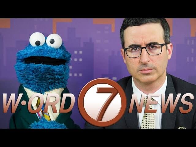 The news team of John Oliver and Cookie Monster is edutainment at its finest