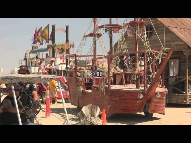 It’s Star Wars on parade with the art cars at Burning Man’s own DMV