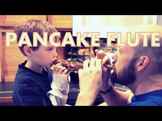 This is how to make a flute out of a pancake