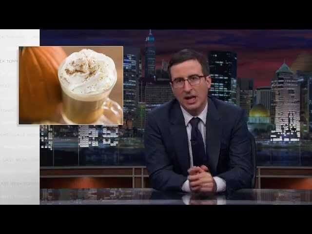 John Oliver is also over the whole pumpkin spice thing