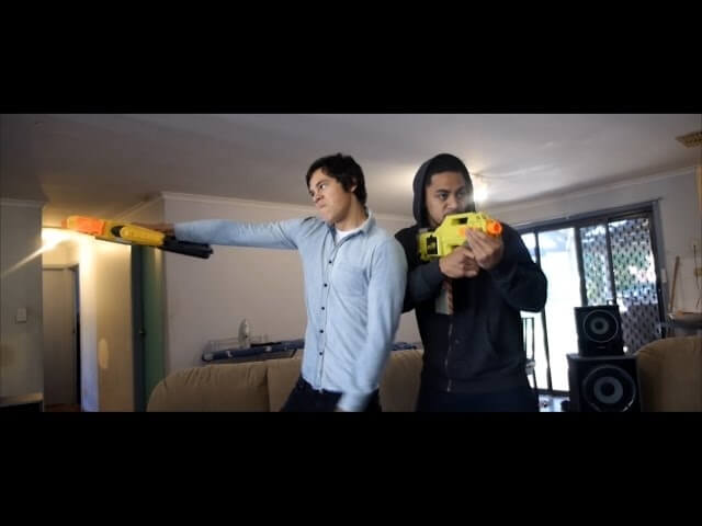 The most epic Nerf battle of all time has explosions, fire, thousands of darts