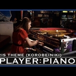 Here’s the Tetris theme played on a custom built arcade piano