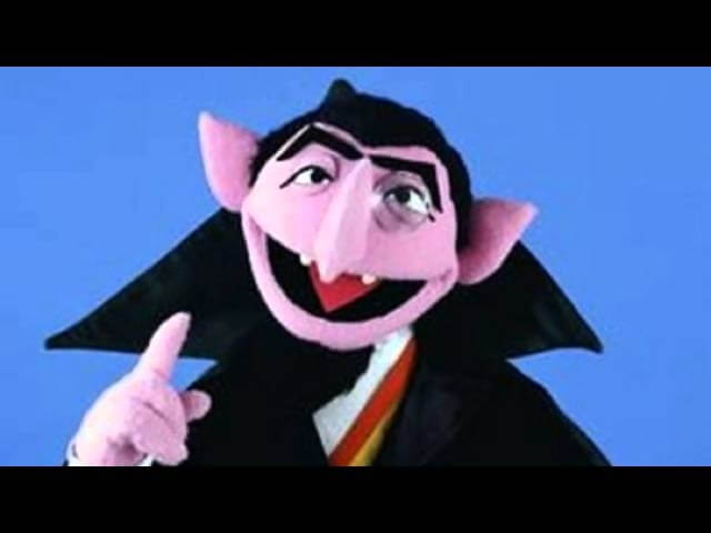 Turn your brain to mush as the Count from Sesame Street counts pi to 10,000 places