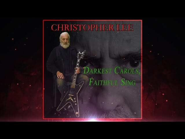 Christopher Lee has released his third heavy metal Christmas carol