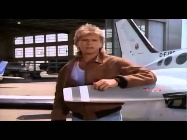 Without the theme music, MacGyver’s intro is upsetting and odd