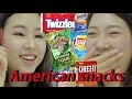 South Korean girls reacting to American junk food