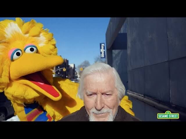 Veteran Muppeteer Caroll Spinney stars in this spot-on Birdman spoof