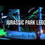 A father/daughter team recreated some amazing Jurassic Park scenes in Lego