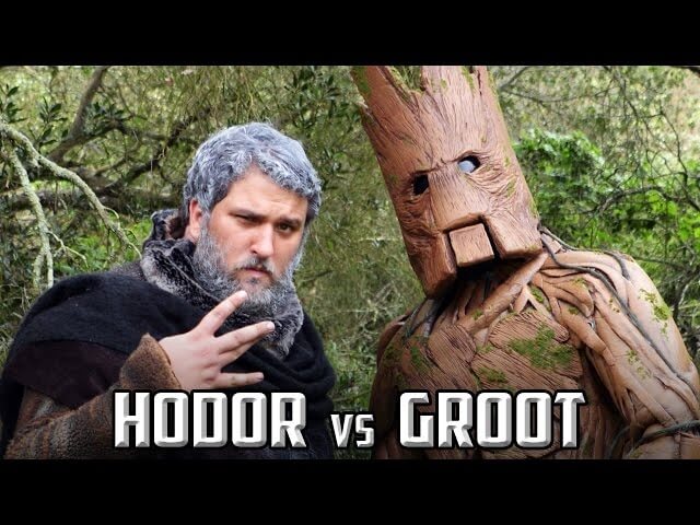 Groot and Hodor drop very few words in this epic rap battle