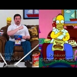 Celebrate gluttony with 9 seconds of Homer Simpson-synced snacking