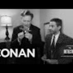 Conan O’Brien and his exasperated producer escape a puzzle room
