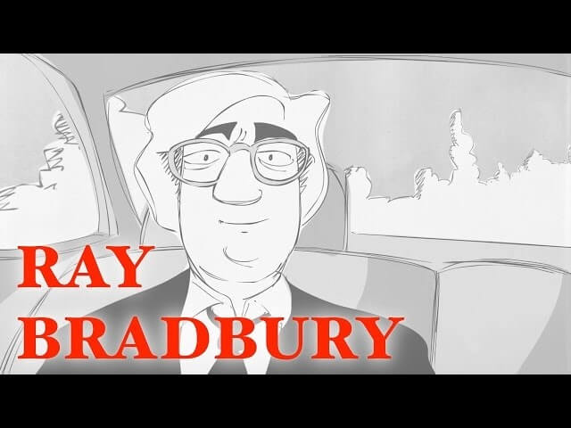 An animated Ray Bradbury gets philosophical about writing