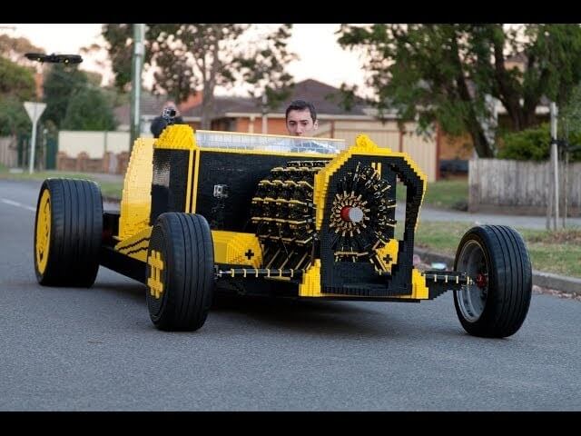 This guy built a working car entirely out of Lego