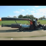 See why putting a jet engine on a go-kart is amazing, or amazingly stupid