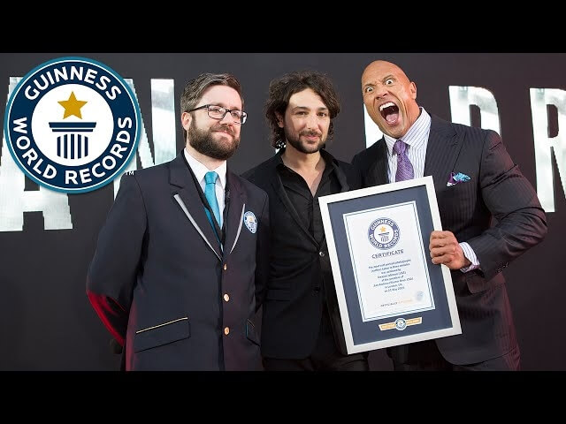 Congratulations to The Rock, Guinness World Record holder for selfies