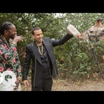 There’s nothing not fun about watching 2 Chainz and French Montana feed a giraffe