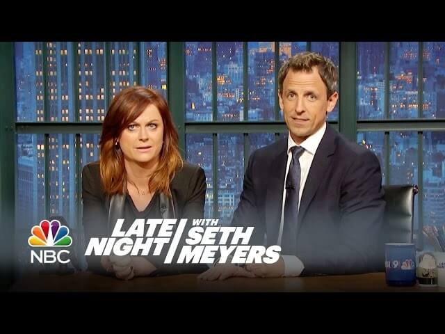 Watch Seth Meyers and Amy Poehler reunite for a new installment of “Really!?!”