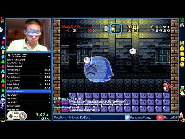 A Super Mario World speedrunner beat the whole game while blindfolded