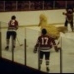 In 1970, the Sesame Street gang took on the Chicago Blackhawks